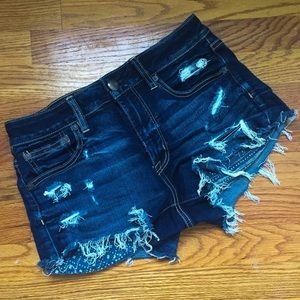 AE Distressed high waisted shorts